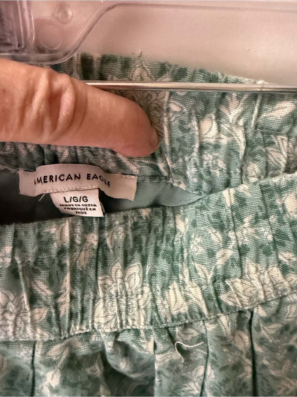 American Eagle Outfitters Mint Green Floral Mini Skirt